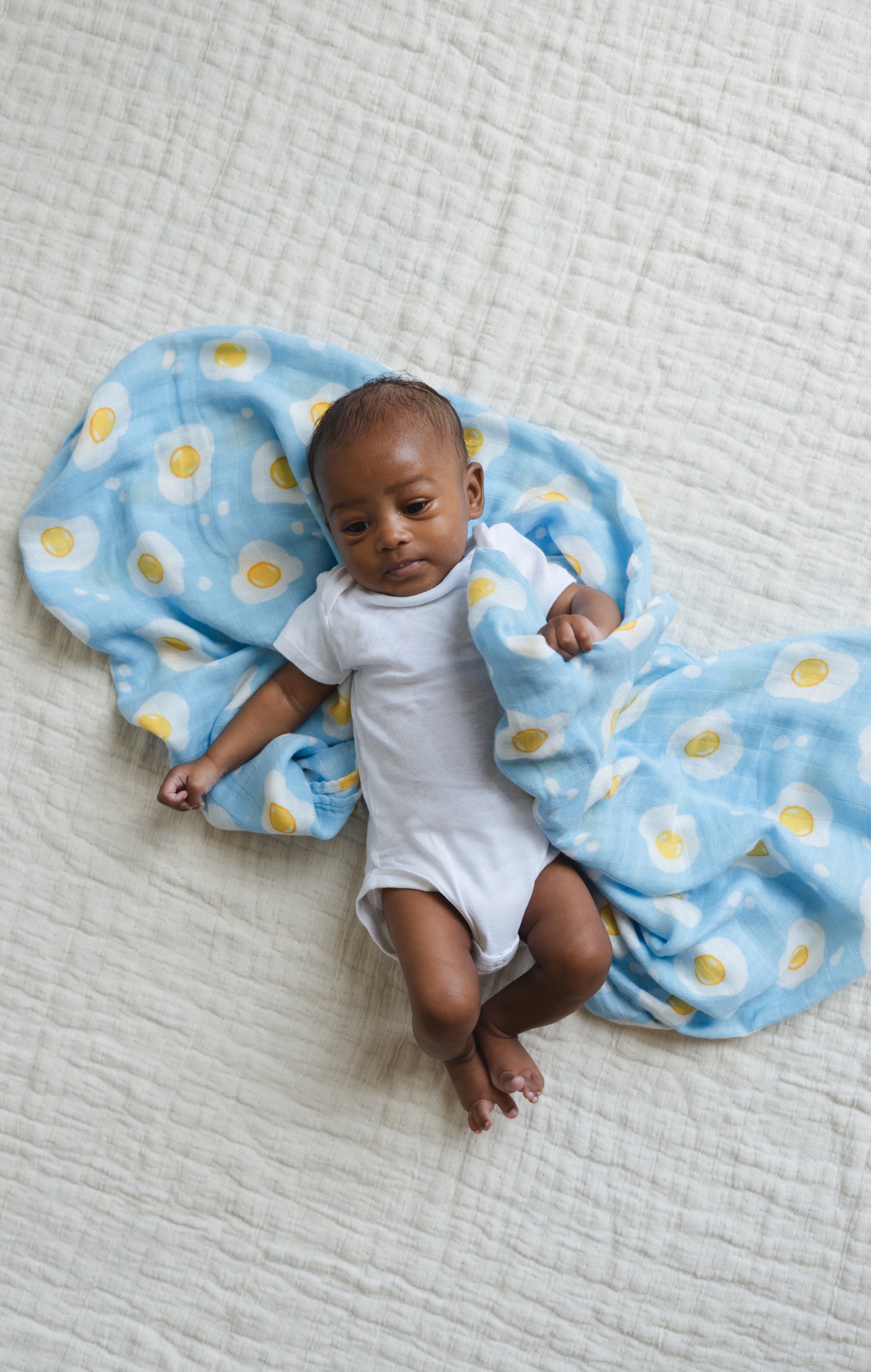 Supersoft Muslin Swaddle - Fried egg Sunny Side up