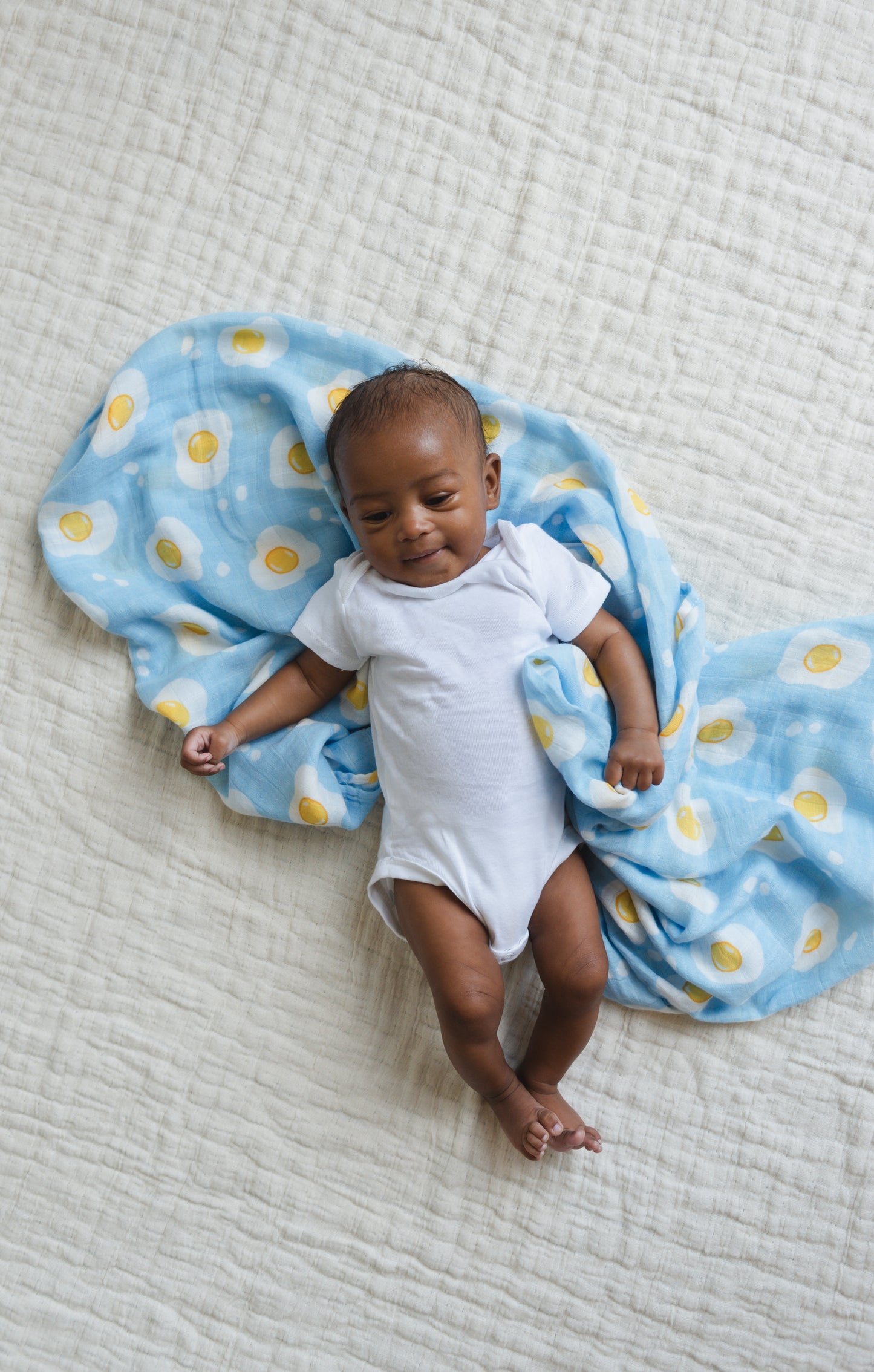 Supersoft Muslin Swaddle - Fried egg Sunny Side up